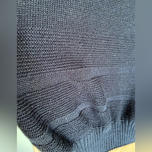 Kenneth Too Plus Blue Anchor Intarsia Knit Vintage 70s Plus Size Sweater Top XL - Picture 3 of 11